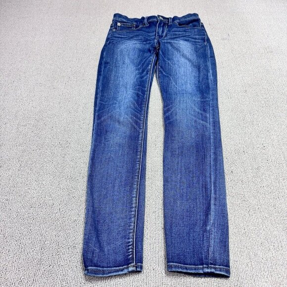 Express Denim - Express Jeans Legging Mid Rise Blue Pockets Women’s Size 00